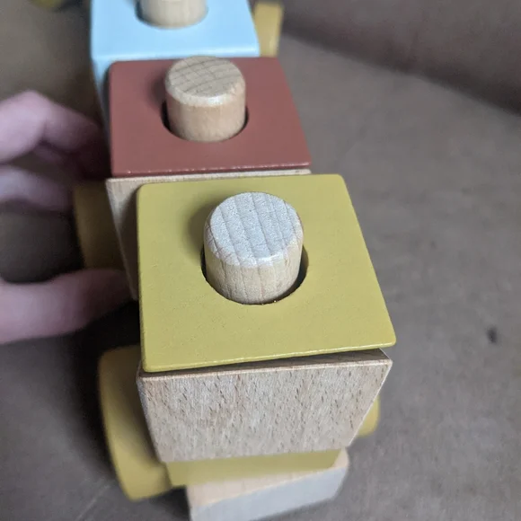 Little Dutch wooden stacking train rainbow - Picture 7 of 7